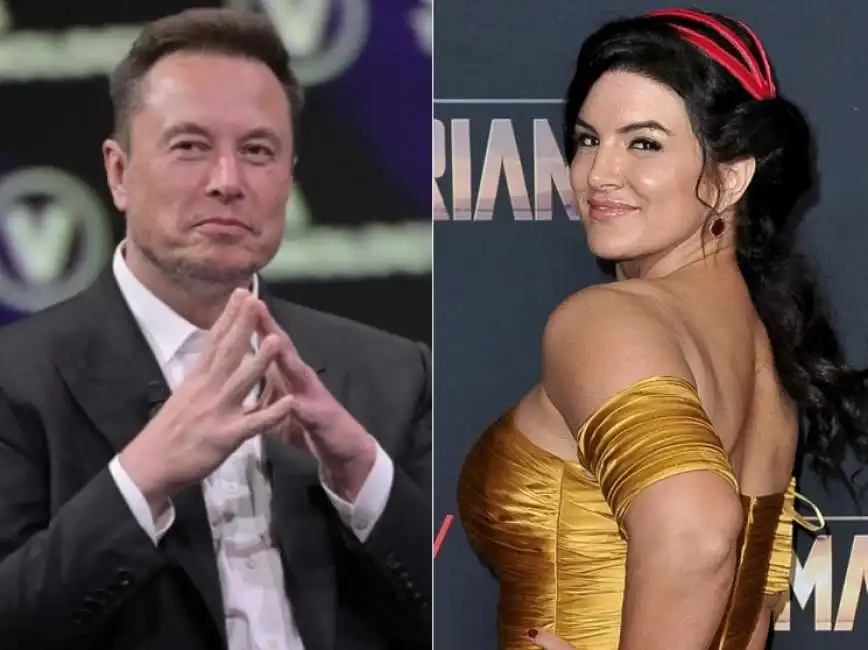 elon musk gina carano 