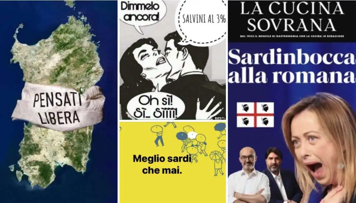 giorgia meloni sardegna salvini meme elezioni regionali carli truzzu 