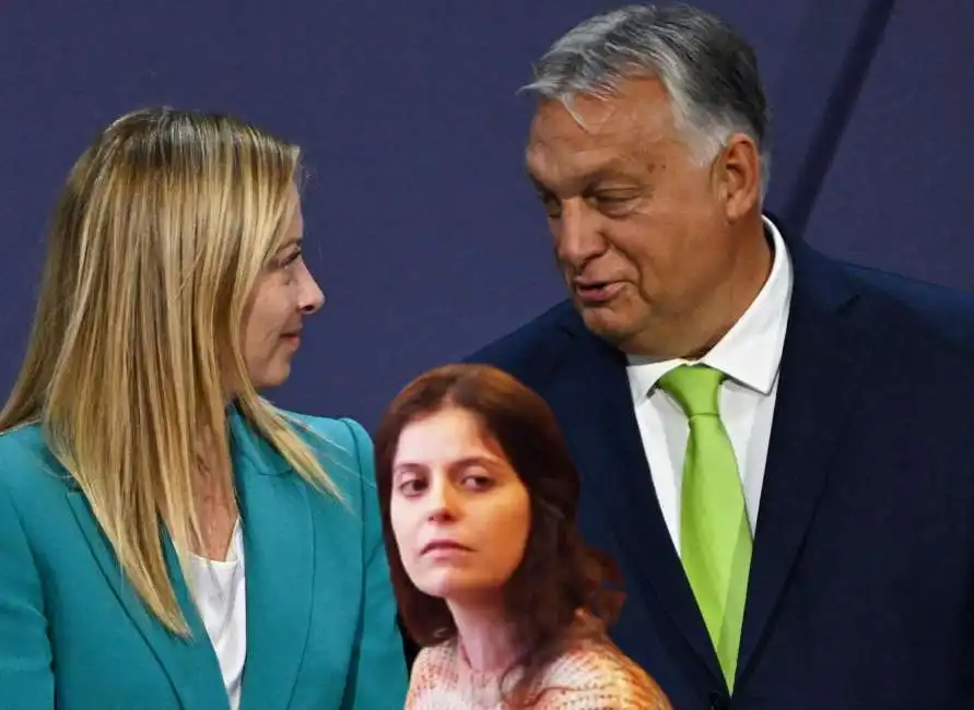 giorgia meloni viktor orban ilaria salis