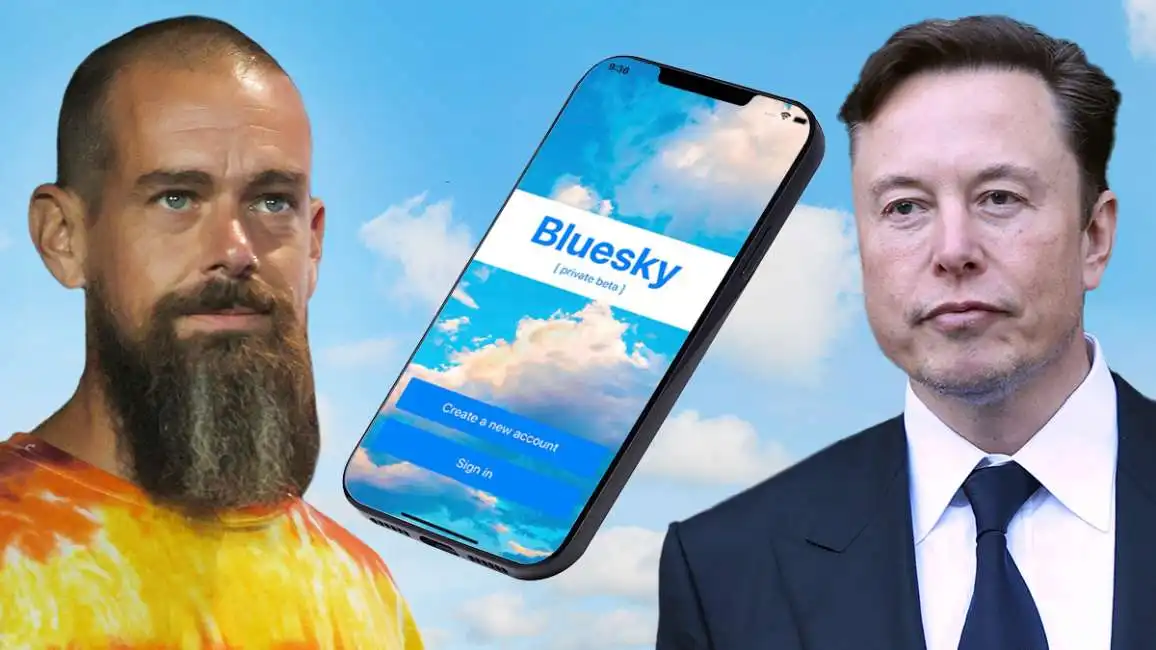 jack dorsey elon musk bluesky