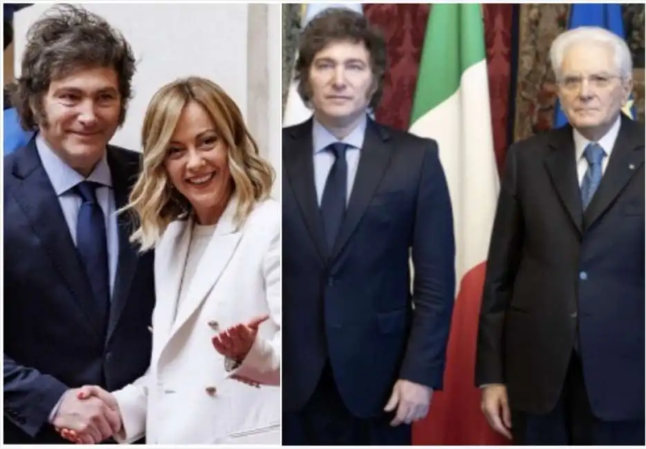 javier milei giorgia meloni sergio mattarella