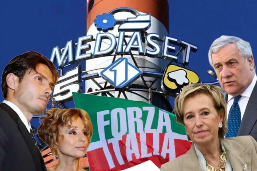 marina pier silvio piersilvio berlusconi antonio tajani latizia moratti mediaset forza italia