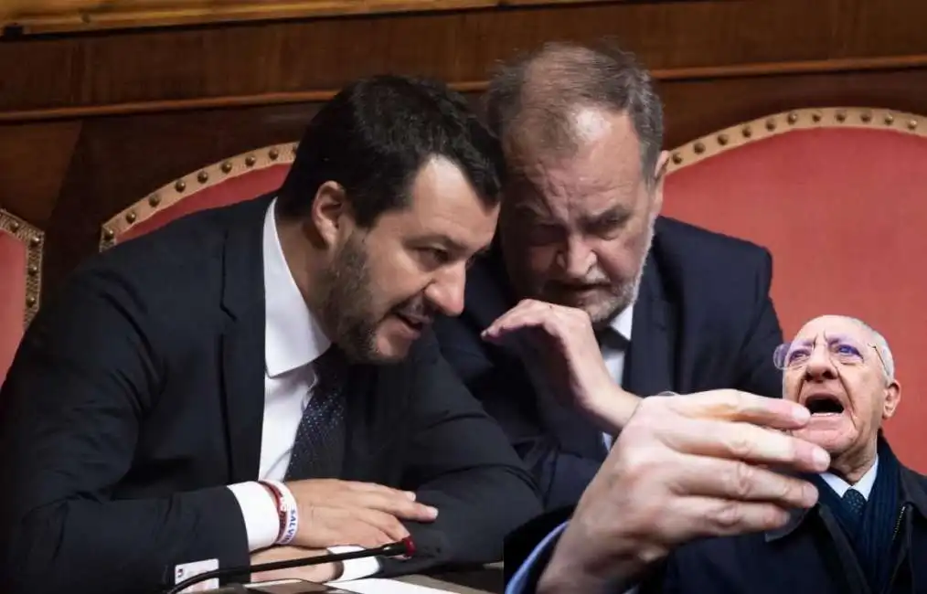 matteo salvini robero calderoli vincenzo de luca