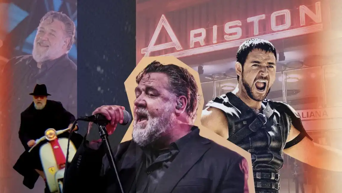 russell crowe ariston sanremo