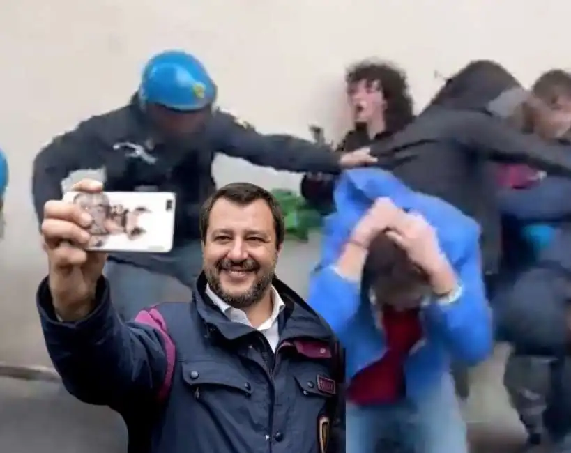 salvini polizia pisa agenti