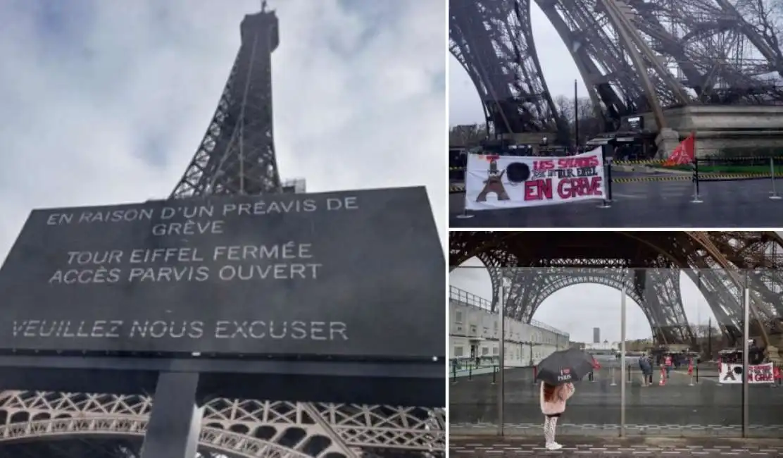 tour eiffel chiusa per sciopero