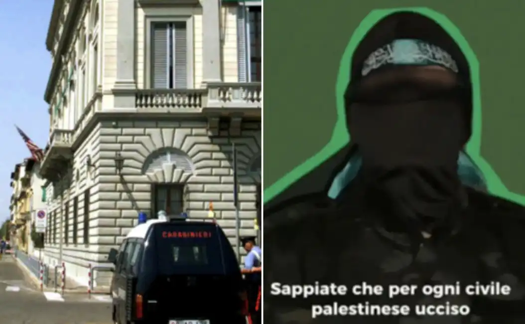 video di rivendicazione delle molotov contro il consolato usa di firenze