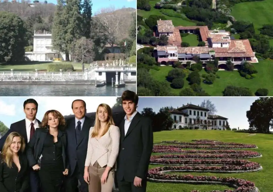 ville silvio berlusconi pier silvio marina luigi barbara villa grande certosa campari 