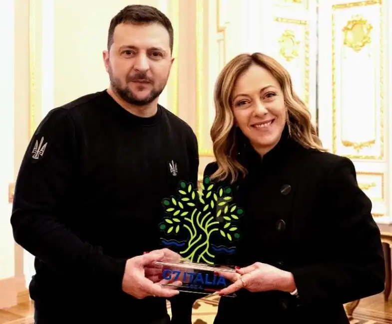 volodymyr zelensky - giorgia meloni - kiev 