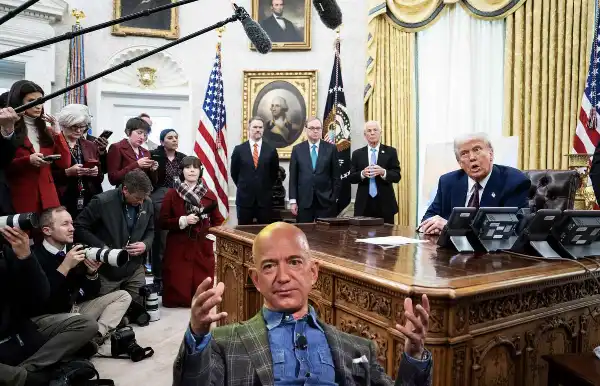 donald trump giornalisti casa bianca jeff bezos