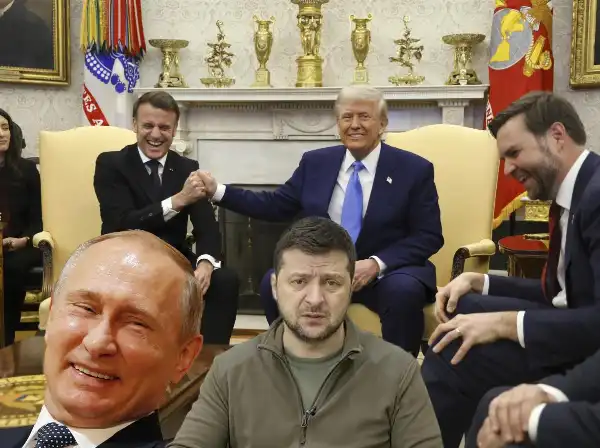 emmanuell macron donald trump volodymyr zelensky vladimir putin