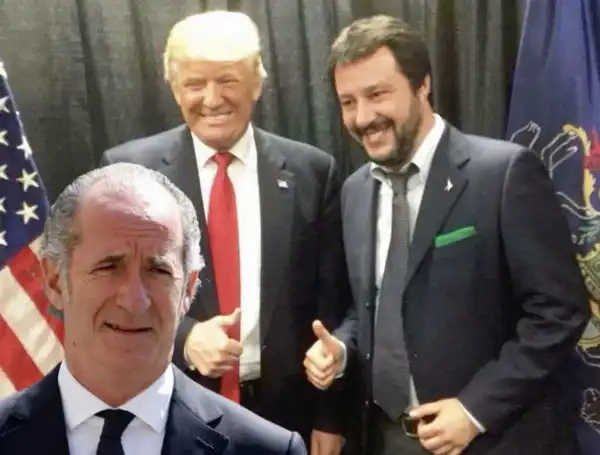 luca zaia matteo salvini donald trump 