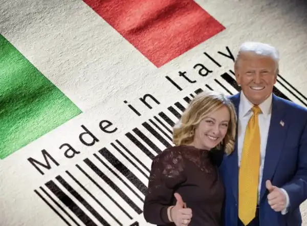 made in italy dazi esportazioni italia commercio giorgia meloni donald trump