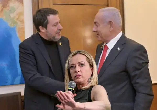 matteo salvini netanyahu giorgia meloni