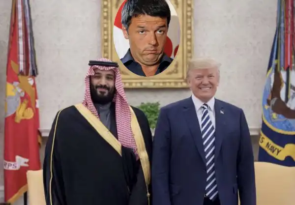 mohammed bin salman matteo renzi donald trump 