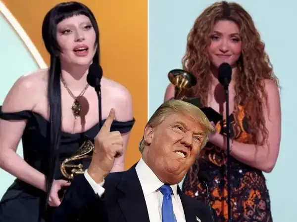 shakira lady gaga donald trump 