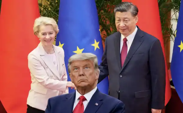 ursula von der leyen donald trump xi jinping cina unione europea stati uniti