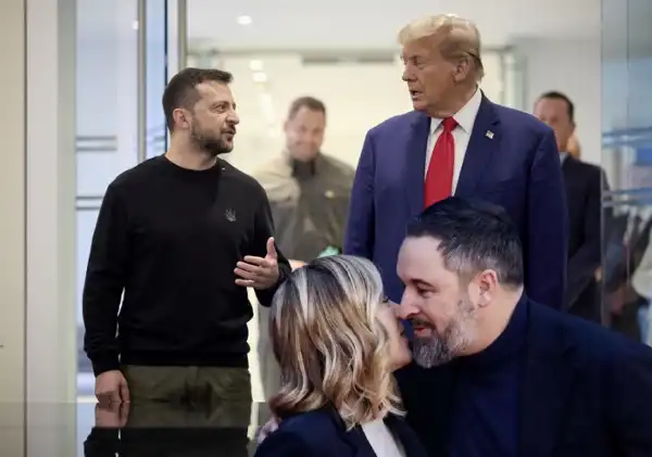 volodymyr zelensky donald trump giorgia meloni santiago abascal 