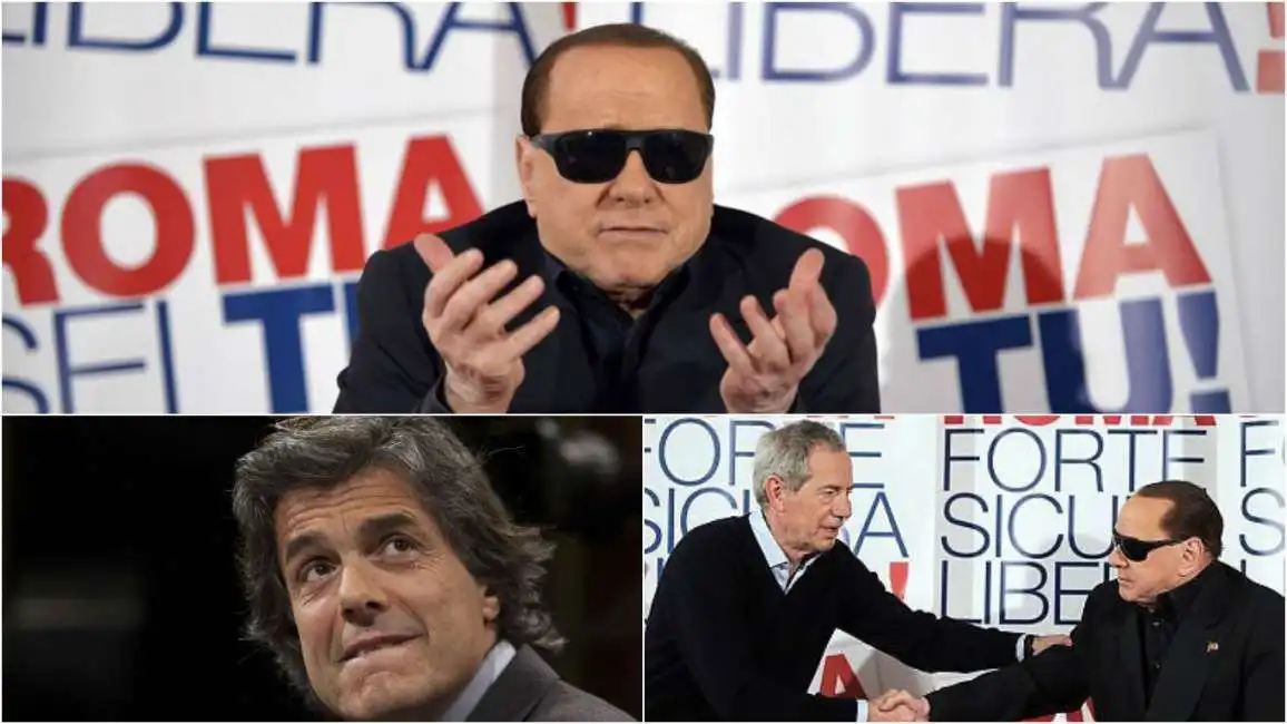 collage berlusconi occhialoni