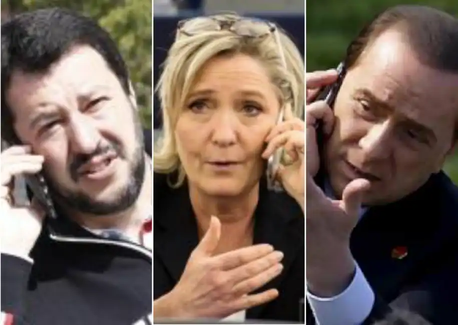 berlusconi le pen salvini