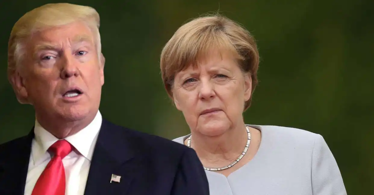 donald trump angela merkel