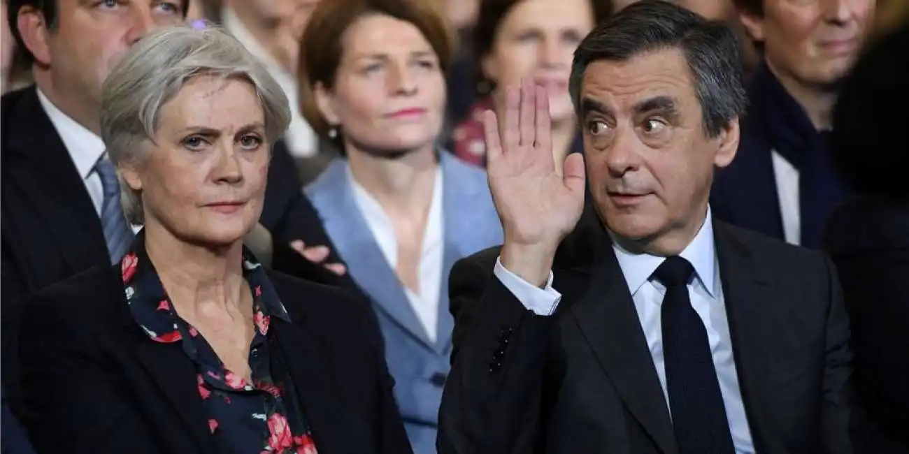 francois fillon con moglie