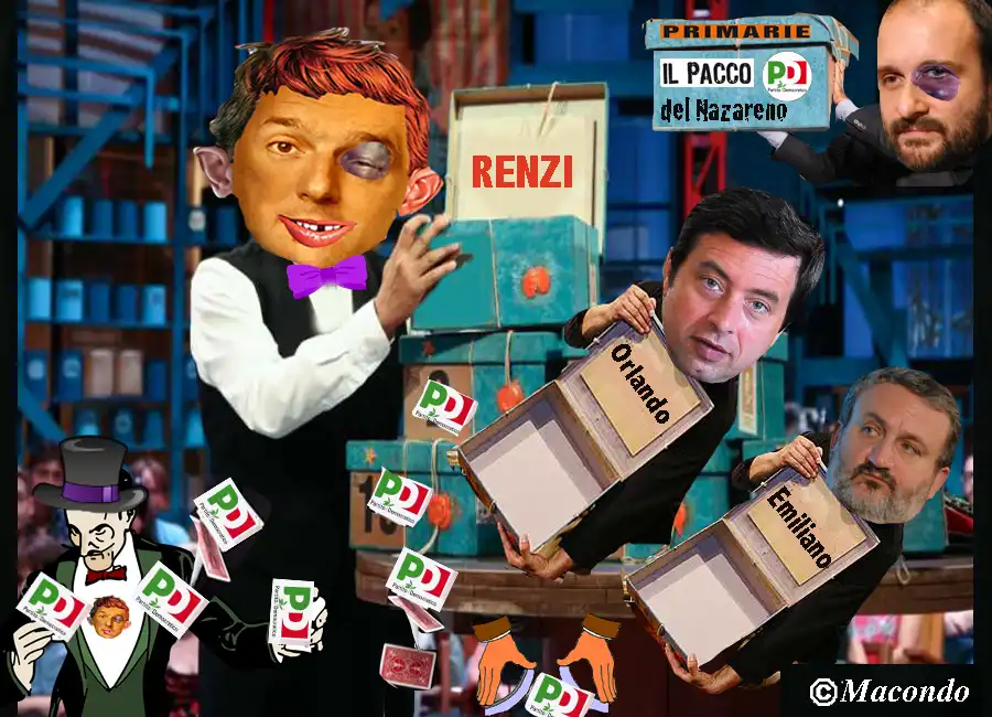 renzi orlando emiliano pd orfini