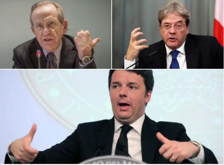 renzi padoan gentiloni