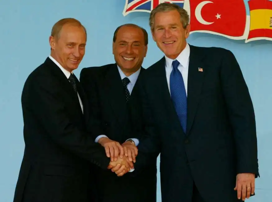 berlusconi putin bush