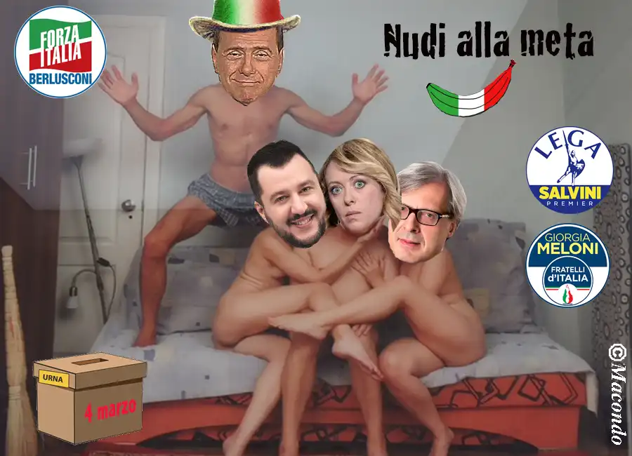 berlusconi, salvini, meloni sgarbi