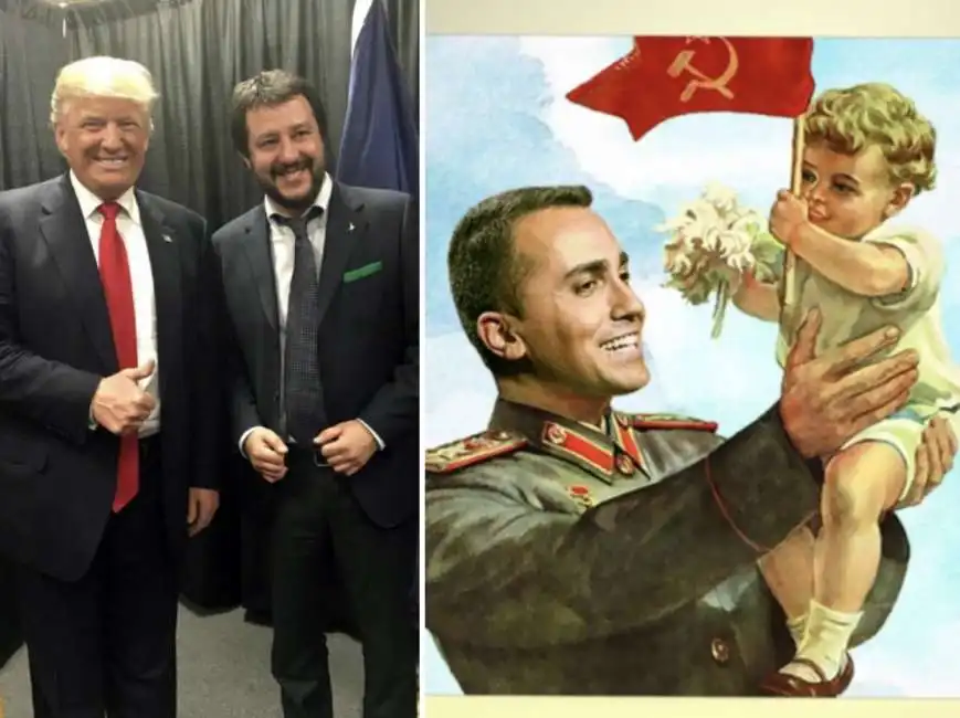 donald trump matteo salvini luigi di maio