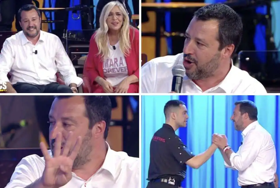 matteo salvini maurizio costanzo show