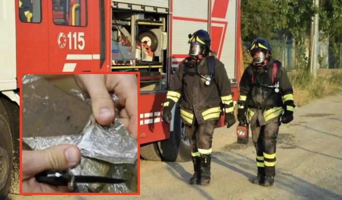 vigili del fuoco hashish