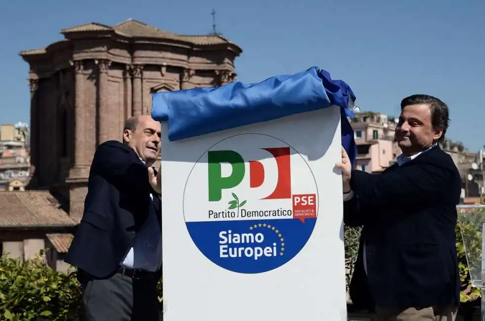 zingaretti calenda simbolo pd europee