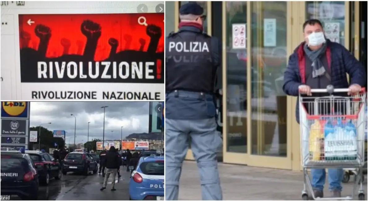 assalto supermercato rivoluzione nazionale