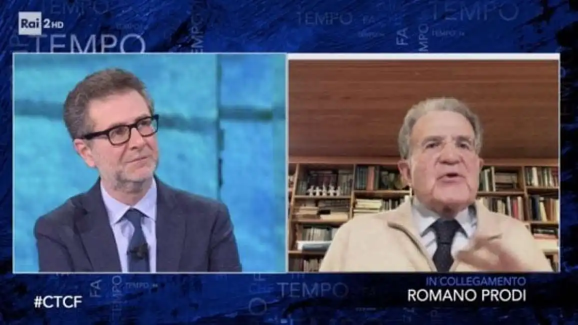 fabio fazio e romano prodi