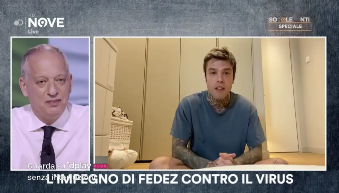 fedez ospite di peter gomez a sono le venti 2 coronavirus