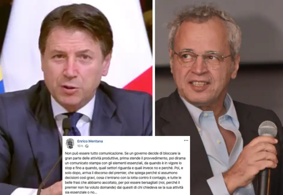 giuseppe conte enrico mentana 