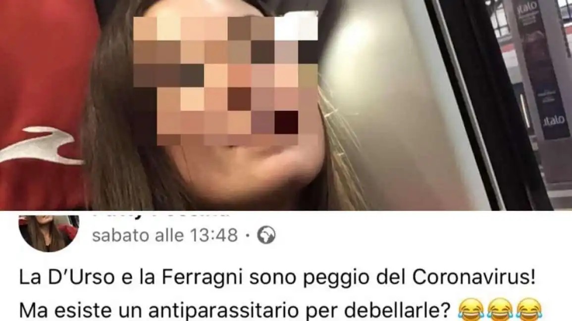 la prima contagiata di prato e i commenti contro barbara durso e chiara ferragni