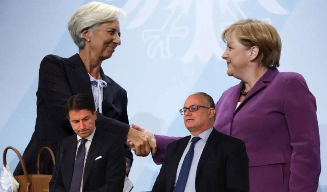 lagarde merkel conte gualtieri