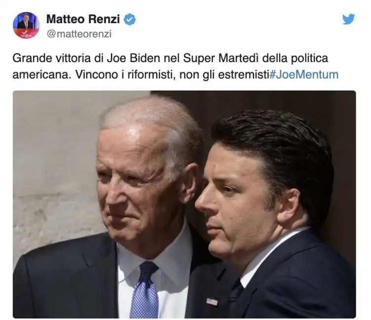 matteo renzi joe biden