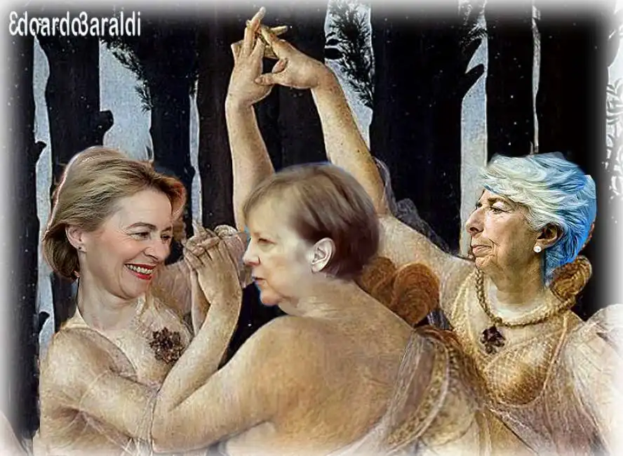 merkel lagarde ursula von der leyen