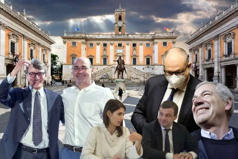 david sassoli nicola zingaretti virginia raggi carlo calenda guido bertolaso roberto gualtieri