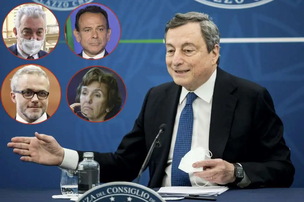 domenico arcuri marcello minenna mario draghi alessandra dal verme ernesto maria ruffini