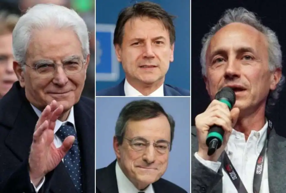 draghi conte mattarella travaglio