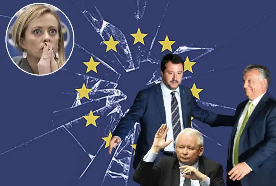 giorgia meloni matteo salvini viktor orban kaczynski