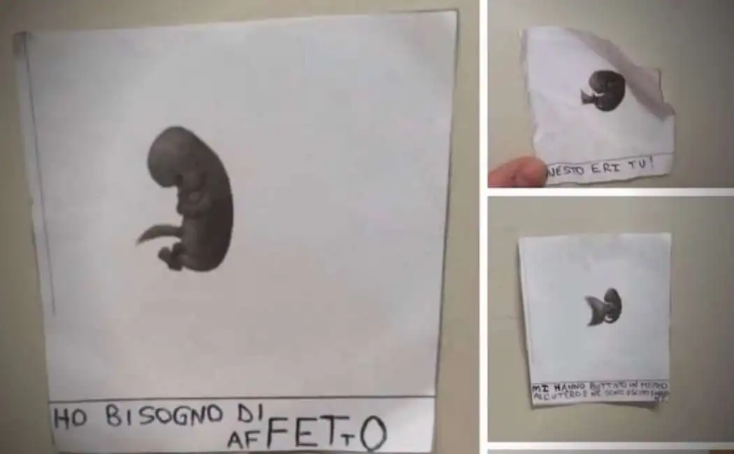 i disegni a scuola per la ragazza che ha abortito a piacenza 