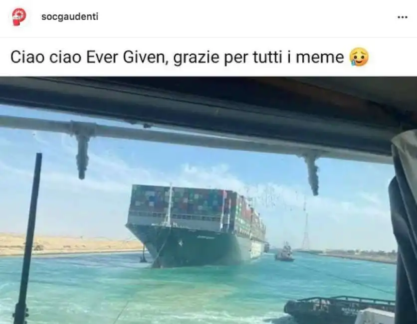 la nave ever given riparte