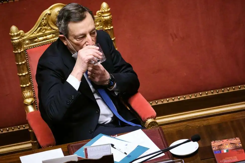 mario draghi al senato