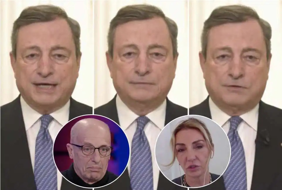 mario draghi alessandro sallusti alessandra ghisleri